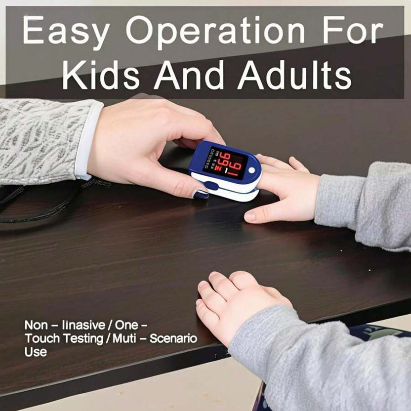 Deal Hot🔥Fingertip Pulse Oximeter – Portable SpO2 & O2 Monitor for Home or Sport