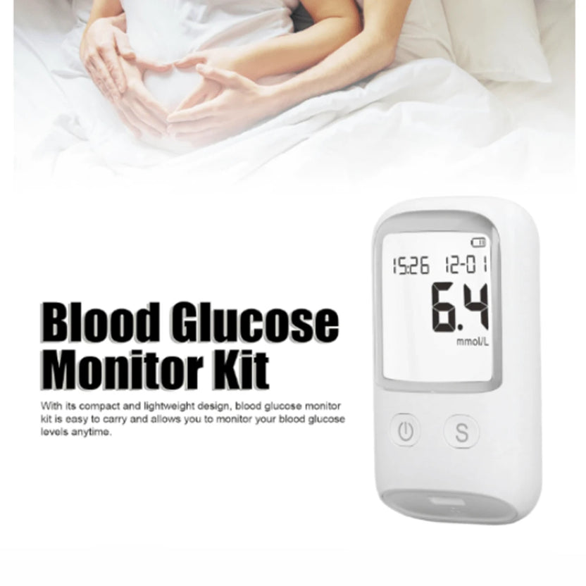 Save 50% - Glucose Monitor Kit – LCD Display, 25 Test Strips & 25 Lancets Included