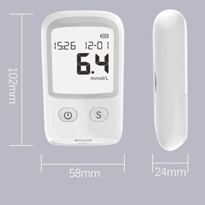 Save 50% - Glucose Monitor Kit – LCD Display, 25 Test Strips & 25 Lancets Included
