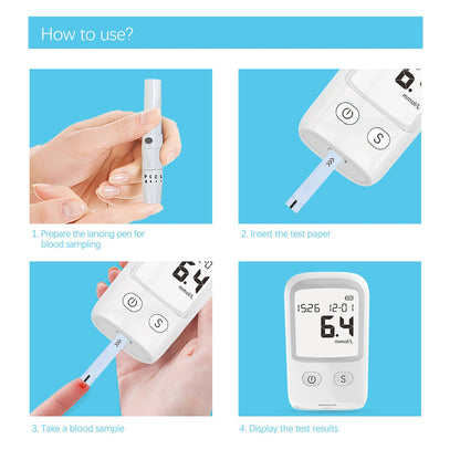 OFF 50%🔥Blood Glucose Meter Diabetes Test Kit