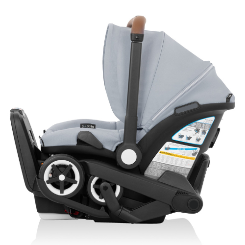 Shyft DualRide Infant Car Seat Stroller Combo with Carryall Storage & Extended Canopy and Green & Gentle Fabric